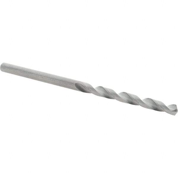 Guhring - 2.9mm 118° Solid Carbide Jobber Drill - Bright Finish, Right Hand Cut, Spiral Flute, Straight Shank, 61mm OAL, Faceted Point - Americas Industrial Supply