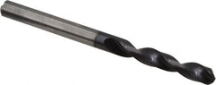 Accupro - 6mm 140° Solid Carbide Jobber Drill - AlTiN Finish, Right Hand Cut, Spiral Flute, Straight Shank, 82mm OAL, Standard Point - Americas Industrial Supply