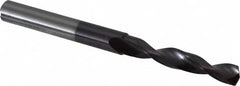 Accupro - 7mm 140° Solid Carbide Jobber Drill - AlTiN Finish, Right Hand Cut, Spiral Flute, Straight Shank, 96mm OAL, Standard Point - Americas Industrial Supply