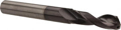 Accupro - 9/32", 140° Point, Spiral Flute, Solid Carbide Taper Length Drill Bit - AlTiN Finish, 2.461" Flute Length, 4.567" OAL, Series ACCUPRO - Americas Industrial Supply