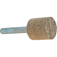 Made in USA - 3/4" Head Diam x 3/4" Thickness, Aluminum Oxide Mounted Point - Americas Industrial Supply
