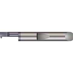 Micro 100 - Single Point Threading Tools; Thread Type: Internal ; Material: Solid Carbide ; Profile Angle: 60 ; Threading Diameter (Decimal Inch): 0.4900 ; Cutting Depth (Decimal Inch): 2.0000 ; Maximum Threads Per Inch: 24 - Exact Industrial Supply