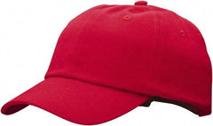 Fibre-Metal - Poly/Cotton over Polyethylene Insert Bump Cap - Adjustable, Vented, Red - Americas Industrial Supply