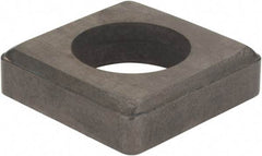 Hertel - 3/4" Inscribed Circle, Square External Turning Shim for Indexables - 3/16" Thick, ISSN Shim Style, Negative Rake, Neutral Cut - Americas Industrial Supply