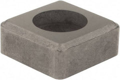 Hertel - 1/2" Inscribed Circle, Square External Turning Shim for Indexables - 3/16" Thick, ISSN Shim Style, Negative Rake, Neutral Cut - Americas Industrial Supply