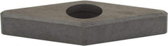 Hertel - 1/2" Inscribed Circle, Diamond (Shape) External Turning Shim for Indexables - 3/16" Thick, IVSN Shim Style, Negative Rake, Neutral Cut - Americas Industrial Supply