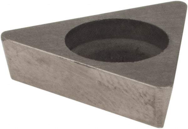 Hertel - 3/8" Inscribed Circle, Triangle External Turning Shim for Indexables - 1/8" Thick, SKTP Shim Style, Negative Rake, Neutral Cut - Americas Industrial Supply