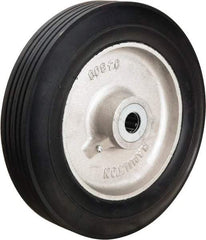 Hamilton - 14 Inch Diameter x 3-1/4 Inch Wide, Rubber on Aluminum Caster Wheel - 900 Lb. Capacity, 3-1/4 Inch Hub Length, 1-1/4 Inch Axle Diameter, Straight Roller Bearing - Americas Industrial Supply