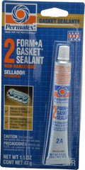 Permatex - 1-1/2 oz Gasket Sealant - -65 to 400°F, Black, Comes in Tube - Americas Industrial Supply