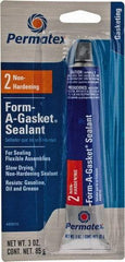 Permatex - 3 oz Gasket Sealant - -65 to 400°F, Black, Comes in Tube - Americas Industrial Supply