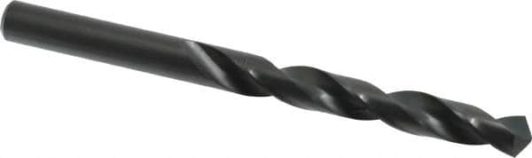 Walter-Titex - 10.5mm 118° High Speed Steel Jobber Drill - Oxide Finish, Right Hand Cut, Spiral Flute, Straight Shank, 5-15/64" OAL, Standard Point - Americas Industrial Supply