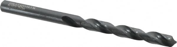 Walter-Titex - Letter M 118° High Speed Steel Jobber Drill - Oxide Finish, Right Hand Cut, Spiral Flute, Straight Shank, 4-9/32" OAL, Standard Point - Americas Industrial Supply