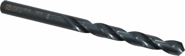 Walter-Titex - Letter U 118° High Speed Steel Jobber Drill - Oxide Finish, Right Hand Cut, Spiral Flute, Straight Shank, 4-29/32" OAL, Standard Point - Americas Industrial Supply