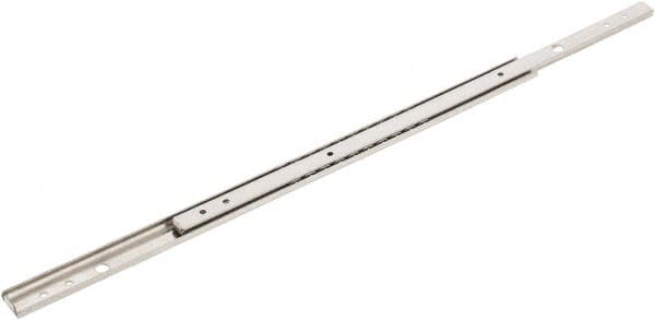 Sugatsune - 13-51/64" Slide Length, 8-53/64" Travel Length, Stainless Steel Ball Bearing Slide - 66 Lb Capacity at Full Extension - Americas Industrial Supply