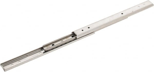 Sugatsune - 7-57/64" Slide Length, 9-1/32" Travel Length, Stainless Steel Ball Bearing Slide - 66 Lb Capacity at Full Extension - Americas Industrial Supply