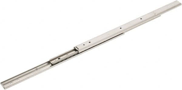 Sugatsune - 11-53/64" Slide Length, 12-31/32" Travel Length, Stainless Steel Ball Bearing Slide - 66 Lb Capacity at Full Extension - Americas Industrial Supply