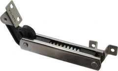 Sugatsune - 136mm OAL x 37mm Wide, 30 Lb Capacity, Spring Loaded Soft Down Lid Stay - Left Side, 4.7mm Mounting Hole Diam, 70° Max Opening, Polished 304 Stainless Steel & Polyacetal - Americas Industrial Supply