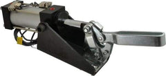 Gibraltar - 800 Lb Inner Hold Capacity, Vert Mount, Air Power Hold-Down Toggle Clamp - 1/8 NPT Port, 95° Bar Opening, 2-1/4" Height Under Bar - Americas Industrial Supply
