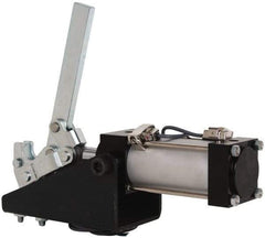 Gibraltar - 1,000 Lb Inner Hold Capacity, Vert Mount, Air Power Hold-Down Toggle Clamp - 1/8 NPT Port, 92° Bar Opening, 2-1/4" Height Under Bar - Americas Industrial Supply