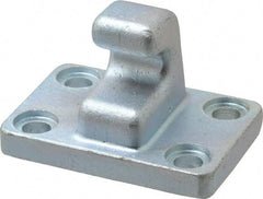 Gibraltar - 1 Lb Capacity, 0.41" Mounting Hole, Steel Clamp Latch Plate & Hook Assembly - 2.13" Base Length x 3.13" Base Width - Americas Industrial Supply