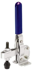 Gibraltar - 375 Lb Holding Capacity, Vertical Handle, Manual Hold Down Toggle Clamp - 62° Handle Movement, 115° Bar Opening, U-Bar, Flanged Base, Carbon Steel - Americas Industrial Supply