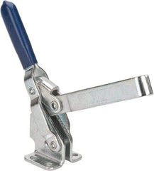 Gibraltar - 350 Lb Holding Capacity, Vertical Handle, Manual Hold Down Toggle Clamp - 62° Handle Movement, 115° Bar Opening, U-Bar, Flanged Base, Carbon Steel - Americas Industrial Supply