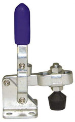 Gibraltar - 100 Lb Holding Capacity, Vertical Handle, Manual Hold Down Toggle Clamp - 60° Handle Movement, 110° Bar Opening, U-Bar, Flanged Base, Carbon Steel - Americas Industrial Supply