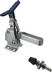 Gibraltar - 375 Lb Holding Capacity, Vertical Handle, Manual Hold Down Toggle Clamp - 62° Handle Movement, 115° Bar Opening, U-Bar, Flanged Base, Carbon Steel - Americas Industrial Supply