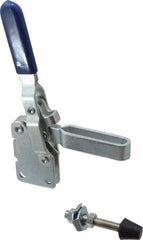 Gibraltar - 600 Lb Holding Capacity, Vertical Handle, Manual Hold Down Toggle Clamp - 58° Handle Movement, 106° Bar Opening, U-Bar, Straight Base, Carbon Steel - Americas Industrial Supply
