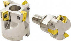 Seco - 94° Lead Angle, 25mm Min Cut Diam, 7mm Max Depth of Cut, Indexable Chamfer and Angle End Mill - 2 Inserts, XO.. 1204.. Insert Style, Through Coolant, Modular Connection - Americas Industrial Supply