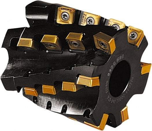 Seco - 24 Inserts, 80mm Cut Diam, 32mm Arbor Diam, 68mm Max Depth of Cut, Indexable Square-Shoulder Face Mill - 85mm High, AC.. 1506 & SCET 1206 Insert Compatibility - Americas Industrial Supply