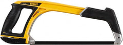 DeWALT - 12" Hacksaw - 4-3/4" Throat Depth, Aluminum Handle with Rubber Grip Insert, Ergonomically Design D-Style Handle - Americas Industrial Supply