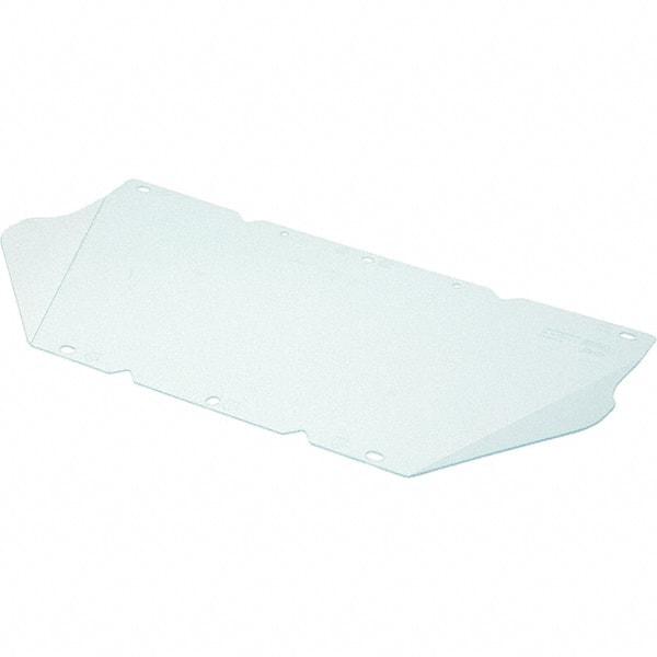 MSA - Face Shield Windows & Screens - 8X.06X17 W/CHIN PROT V-GARD PC AF/AS VISOR - Americas Industrial Supply