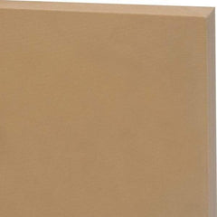 Made in USA - 3/8" Thick x 1' Wide x 2' Long, Kevlar/Nylon Sheet - Mustard Yellow, Rockwell R-115 Hardness, ±0.002 Tolerance - Americas Industrial Supply