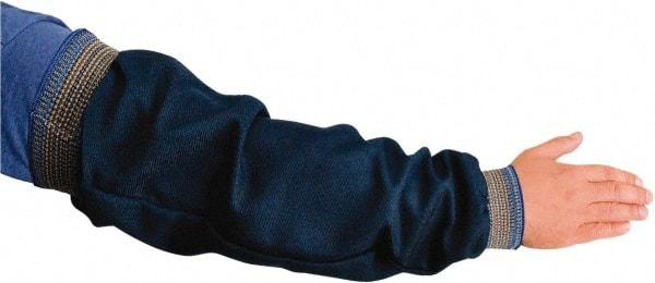 PRO-SAFE - Size Universal, Blue Denim Denim Sleeve - 23" Long Sleeve, Blue-Gold Elastic Cuff - Americas Industrial Supply