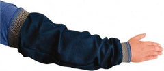 PRO-SAFE - Size Universal, Blue Denim Denim Sleeve - 23" Long Sleeve, Blue-Gold Elastic Cuff - Americas Industrial Supply