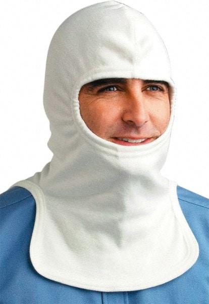 PRO-SAFE - Universal Size, Flame Resistant, Nomex Hood - 2 HRC, 10 Cal/Square cm, White - Americas Industrial Supply