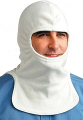 PRO-SAFE - Universal Size, Flame Resistant, Nomex Hood - 2 HRC, 10 Cal/Square cm, White - Americas Industrial Supply