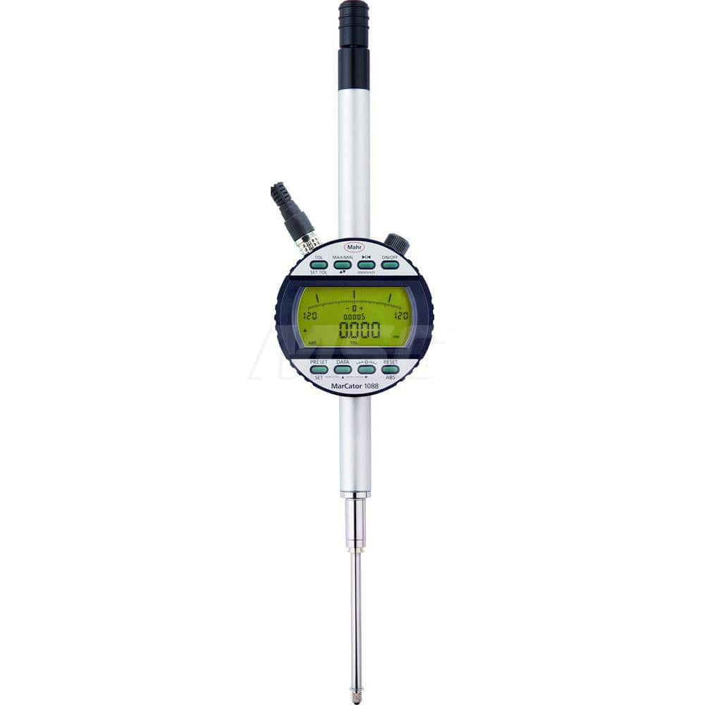 Mahr - Electronic Drop Indicators; Minimum Measurement (Decimal Inch): 0 ; Minimum Measurement (Inch): 0 ; Minimum Measurement (mm): 0 ; Maximum Measurement (Inch): 2 ; Maximum Measurement (mm): 50 ; Resolution (Decimal Inch): 0.00005 - Exact Industrial Supply