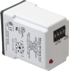 Macromatic - 8 Pin, 999 hr Delay, Multiple Range DPDT Time Delay Relay - 10 Contact Amp, 24 VAC/VDC, Pushbutton Thumbwheel - Americas Industrial Supply