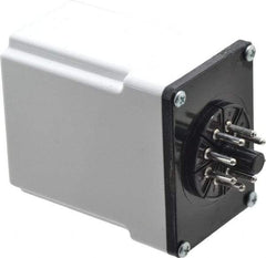 Macromatic - 8 Pin, Multiple Range DPDT Time Delay Relay - 10 Contact Amp, 120 VAC/VDC, Knob - Americas Industrial Supply