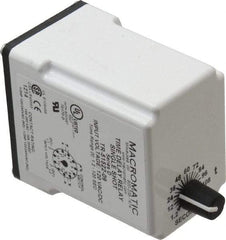 Macromatic - 11 Pin, Multiple Range DPDT Time Delay Relay - 10 Contact Amp, 120 VAC/VDC, Knob - Americas Industrial Supply