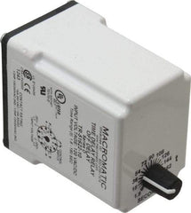 Macromatic - 11 Pin, Multiple Range DPDT Time Delay Relay - 10 Contact Amp, 120 VAC/VDC, Knob - Americas Industrial Supply