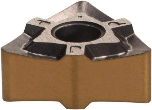 Iscar - WNMG332 PP Grade IC807 Carbide Turning Insert - TiAlN/TiN Finish, 80° Trigon, 3/8" Inscr Circle, 3/16" Thick, 1/32" Corner Radius - Americas Industrial Supply