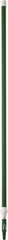 Vikan - 115 x 1-1/4" Aluminum Squeegee Handle - European Threaded Connection, Green, Telescoping - Americas Industrial Supply