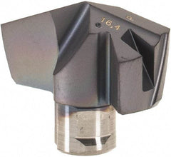 Iscar - Series ICP, 16.41mm Diam Grade IC908 140° Replaceable Drill Tip - Carbide, TiAlN Finish, 16 Seat Size - Americas Industrial Supply