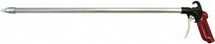 Value Collection - 120 Max psi Whisper Jet Pistol Grip Blow Gun - 1/4 NPT Inlet, 24" Tube Length, Aluminum - Americas Industrial Supply