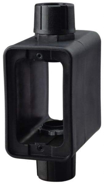 Cooper Wiring Devices - 1 Gang, Thermoplastic Rectangle Portable Outlet Box - 6-1/2" Overall Height x 4-1/4" Overall Width x 2-5/8" Overall Depth, Weather Resistant - Americas Industrial Supply