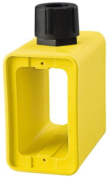 Cooper Wiring Devices - 1 Gang, Thermoplastic Rectangle Portable Outlet Box - 6-1/2" Overall Height x 4-1/4" Overall Width x 2-5/8" Overall Depth, Weather Resistant - Americas Industrial Supply