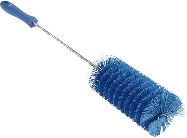 Vikan - 2-3/8" Diam Polyester Valve Brush - 19-5/8" OAL, 5-13/16" Head Length, Polypropylene & Stainless Steel Handle - Americas Industrial Supply
